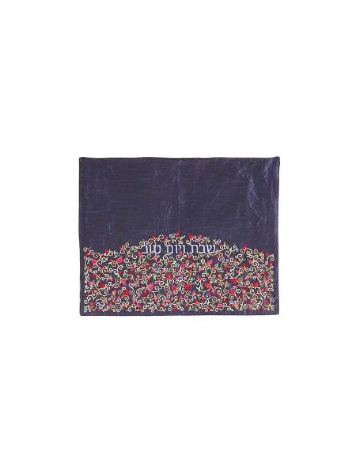 Yair Emanuel Embroidered Challah Cover Red Pomegra... | Challah Covers