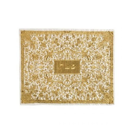 Yair Emanuel Full Embroidery Challah Cover Flowers... | Challah Covers