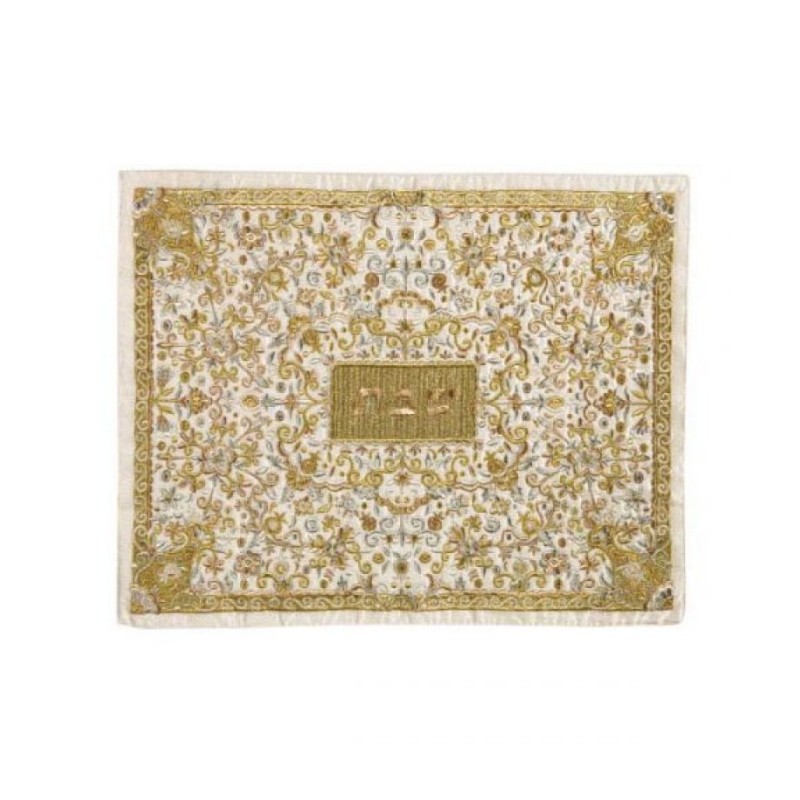 Yair Emanuel Full Embroidery Challah Cover Flowers... | Challah Covers