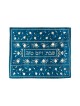 Yair Emanuel Embroidered Challah Cover Blue Silver... | Challah Covers