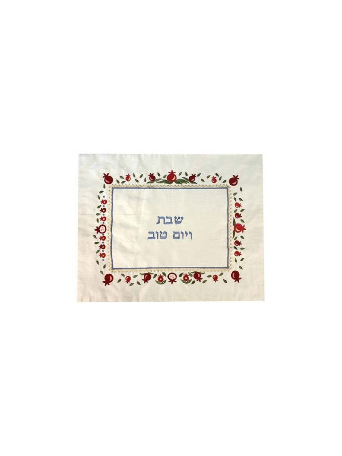 Yair Emanuel Embroidered Raw Silk Challah Cover Re... | Challah Covers