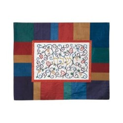 Yair Emanuel Embroidered Challah Cover Swirling Po... | Challah Covers