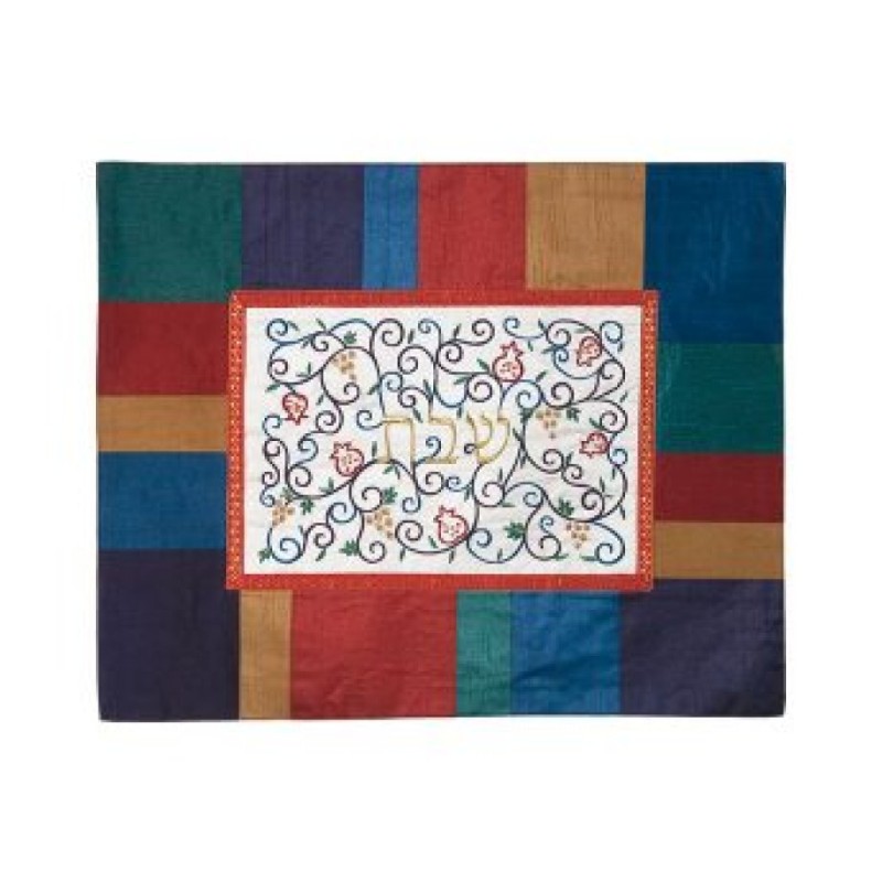 Yair Emanuel Embroidered Challah Cover Swirling Po... | Challah Covers