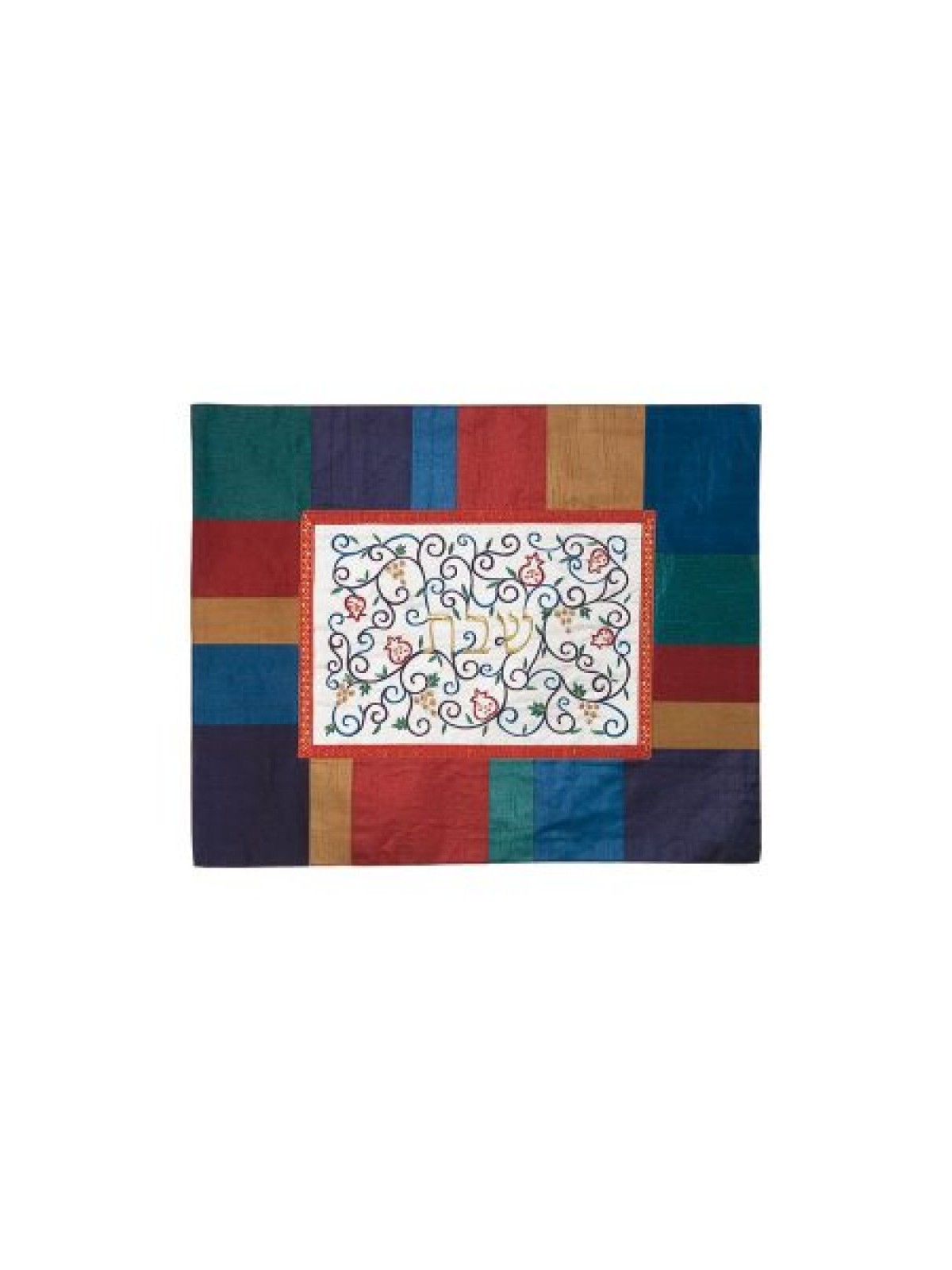 Yair Emanuel Embroidered Challah Cover Swirling Po... | Challah Covers