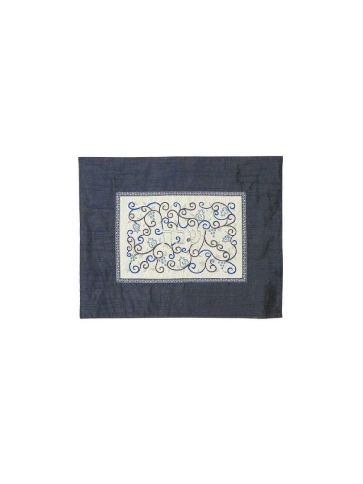 Yair Emanuel Embroidered Challah Cover Swirling Po... | Challah Covers