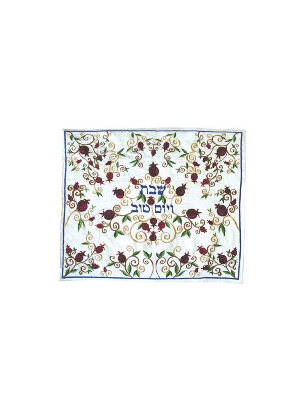 Yair Emanuel Embroidered Challah Cover Pomegranate... | Challah Covers