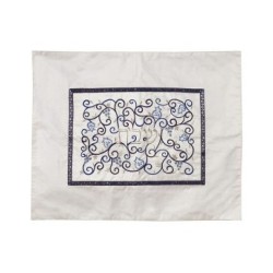 Yair Emanuel Embroidered Challah Cover Swirling Po... | Challah Covers