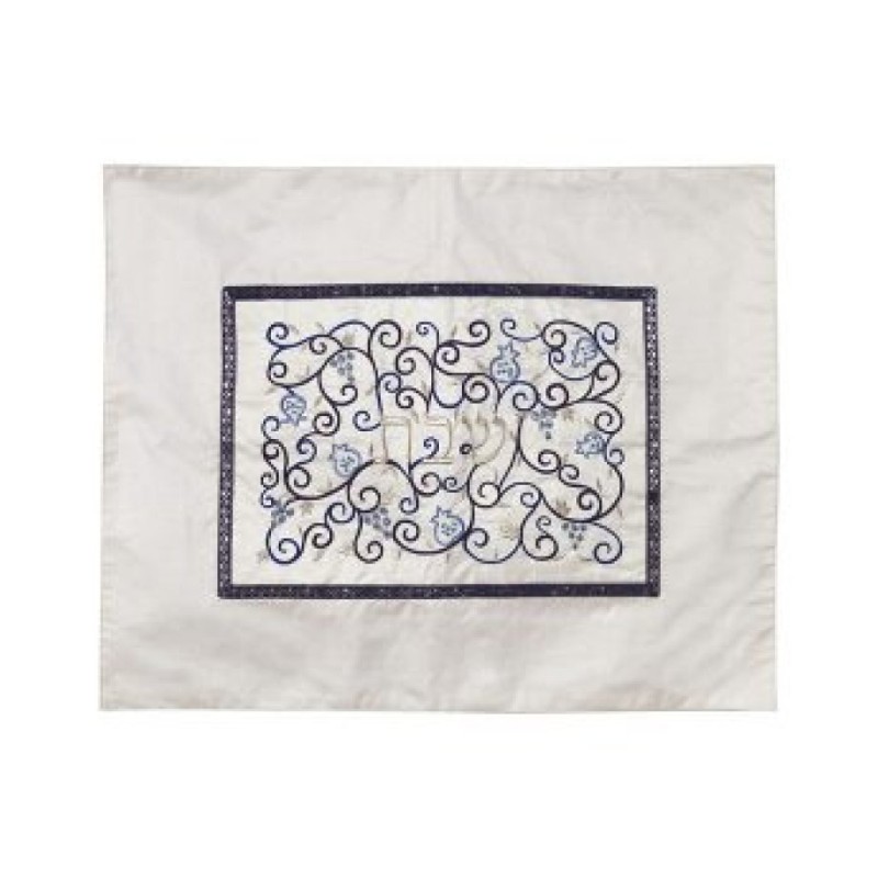 Yair Emanuel Embroidered Challah Cover Swirling Po... | Challah Covers