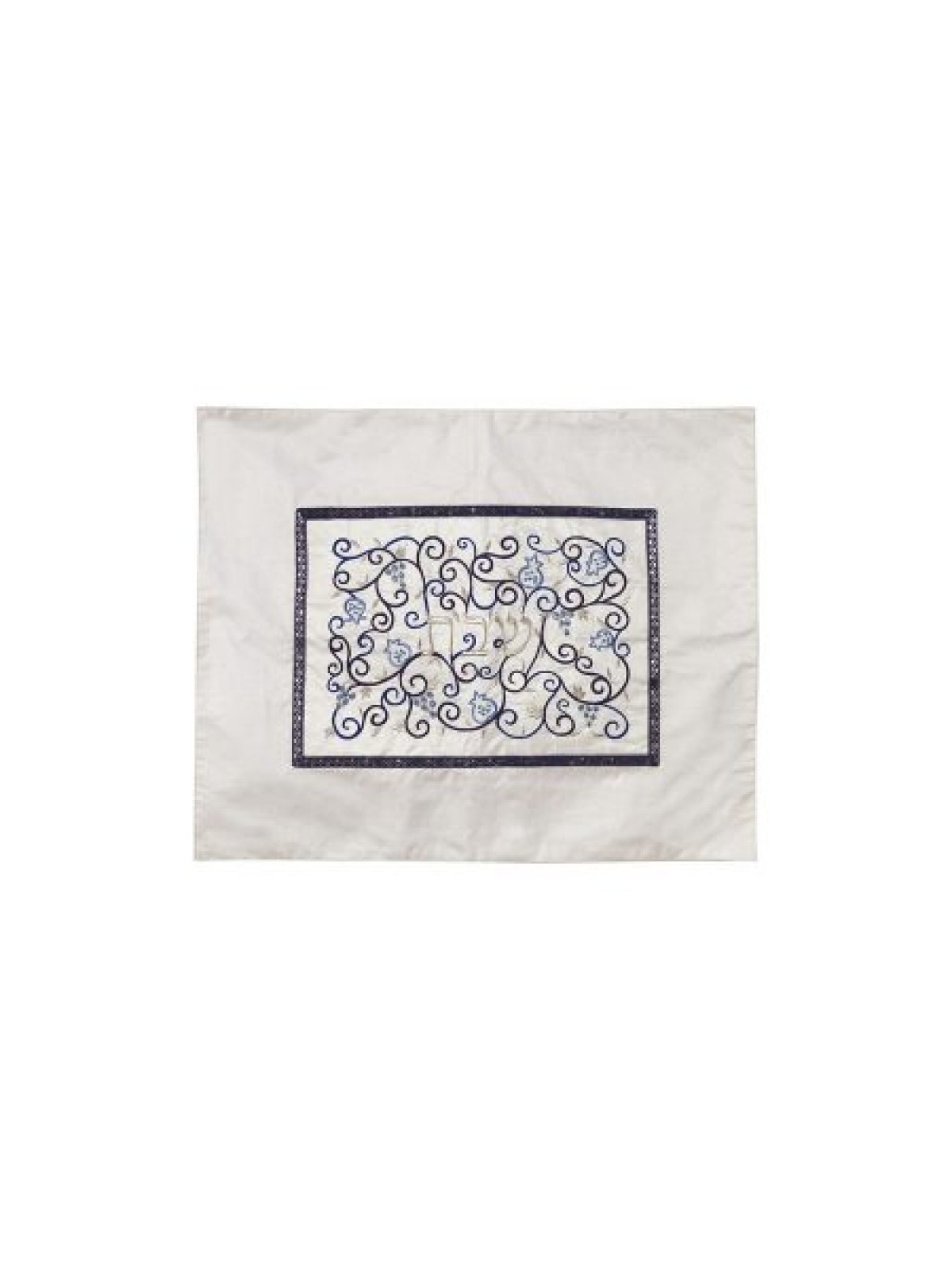 Yair Emanuel Embroidered Challah Cover Swirling Po... | Challah Covers