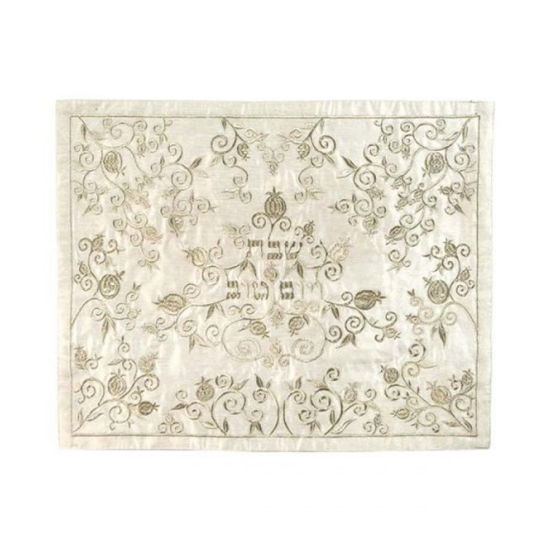 Yair Emanuel Embroidered Challah Cover Pomegranate... | Challah Covers