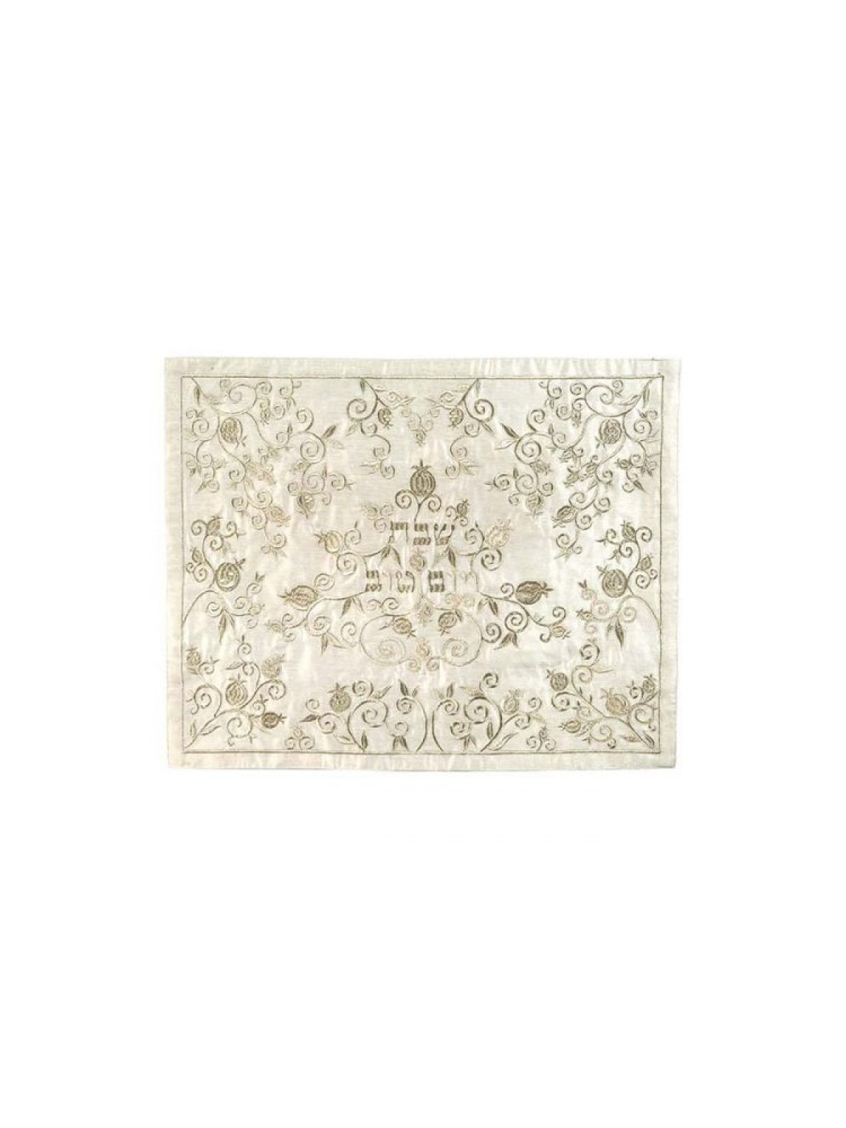 Yair Emanuel Embroidered Challah Cover Pomegranate... | Challah Covers