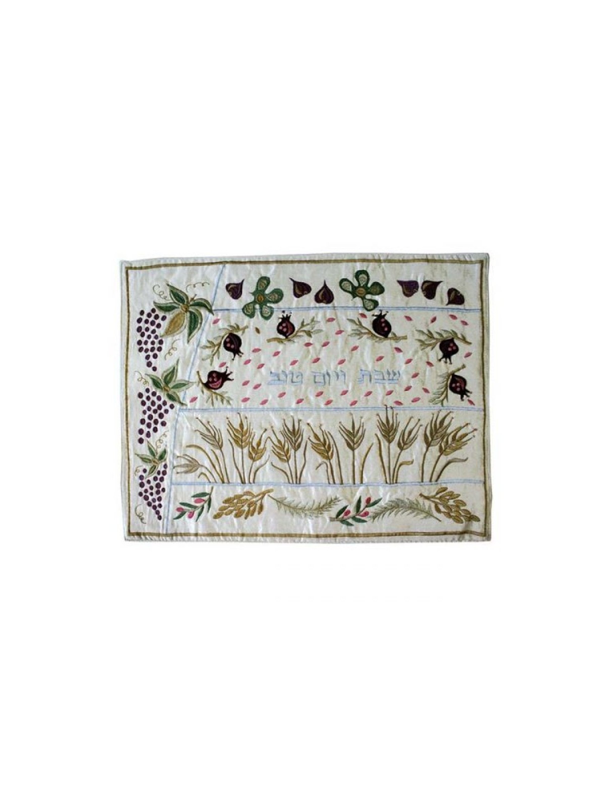 Yair Emanuel Colorful Embroidered Challah Cover Se... | Challah Covers