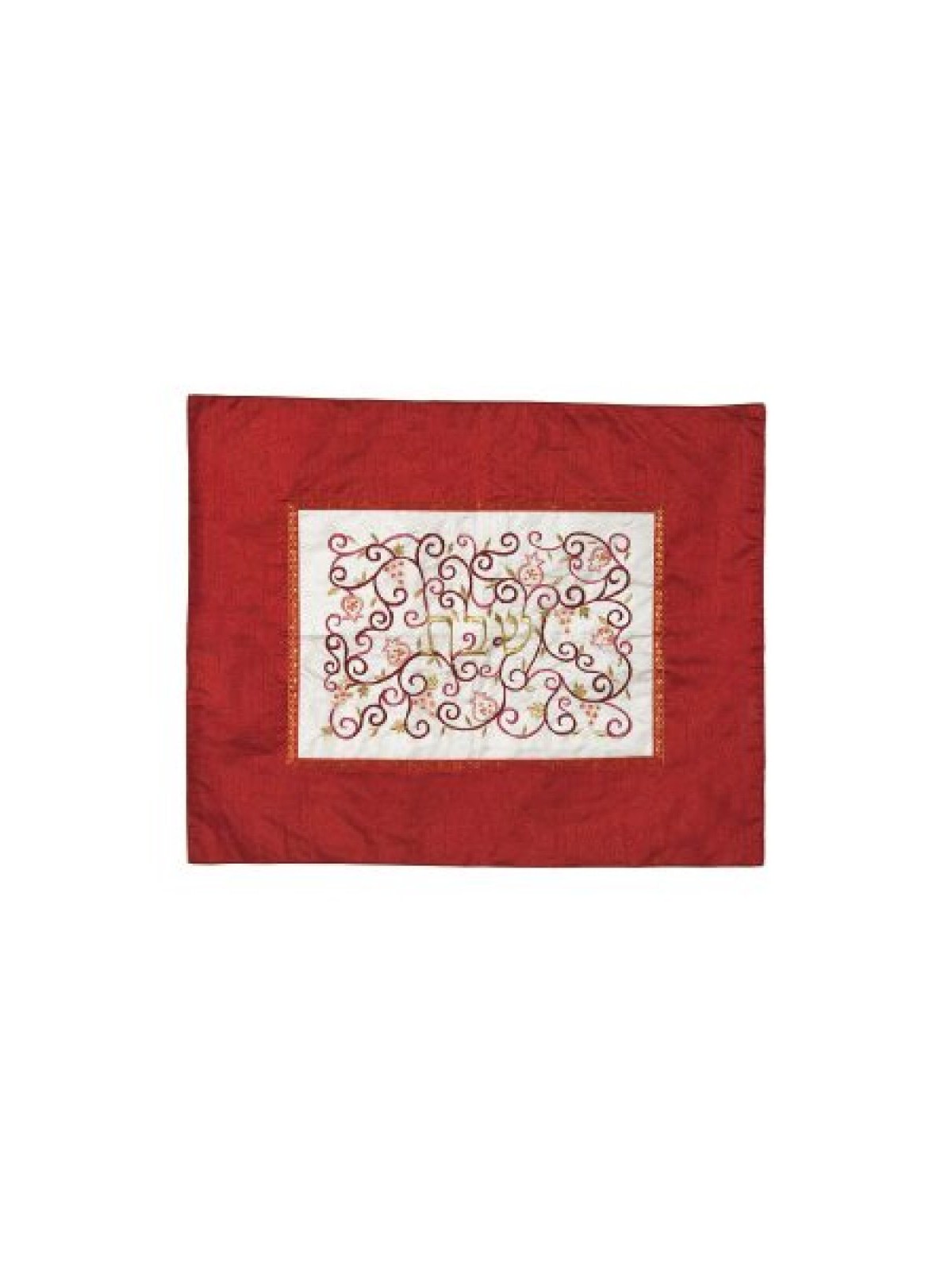 Yair Emanuel Embroidered Challah Cover Swirling Po... | Challah Covers