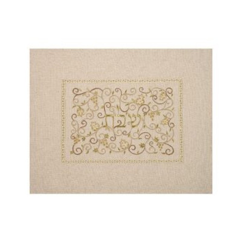 Yair Emanuel Embroidered Challah Cover Swirling Po... | Challah Covers