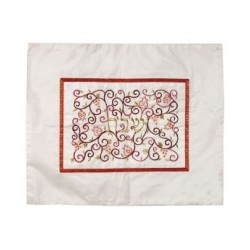 Yair Emanuel Embroidered Challah Cover Swirling Po... | Challah Covers
