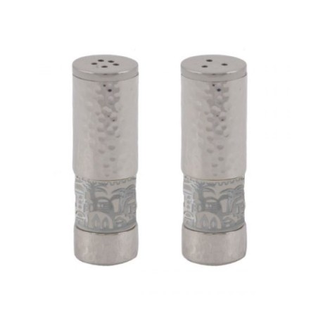 Yair Emanuel Hammered Aluminum Salt Pepper ... | Salt & Pepper Shakers
