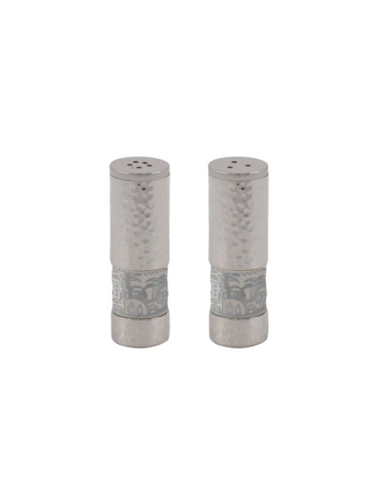 Yair Emanuel Hammered Aluminum Salt Pepper ... | Salt & Pepper Shakers