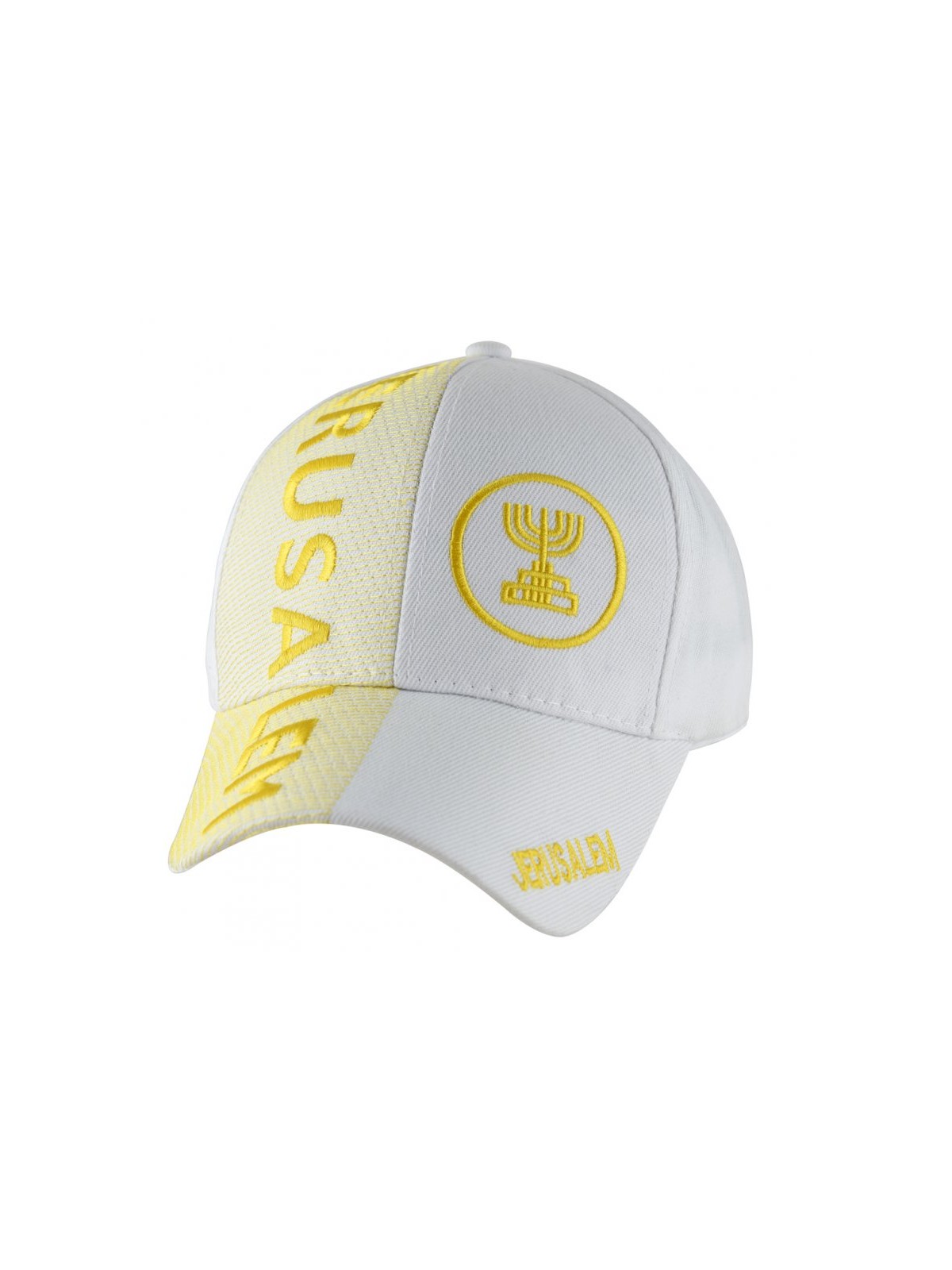 Jerusalem Baseball Cap with Menorah Emblem | Israeli Caps