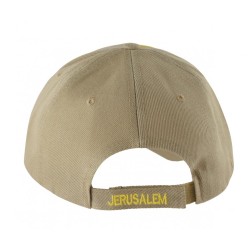 Jerusalem Baseball Cap with Menorah Emblem | Israeli Caps