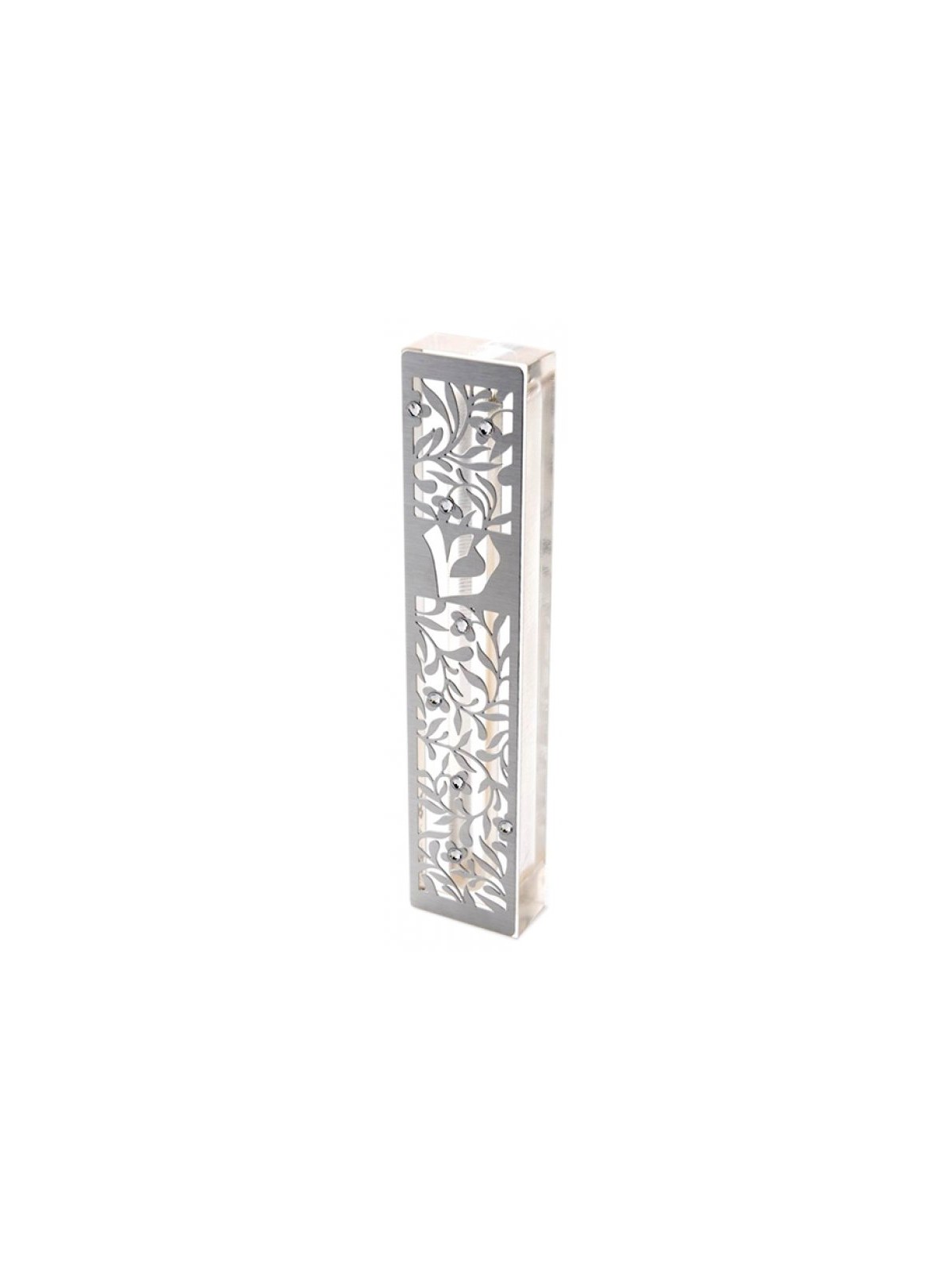 Dorit Judaica Laser Cut Steel Mezuzah Case F... | Modern Mezuzah Cases