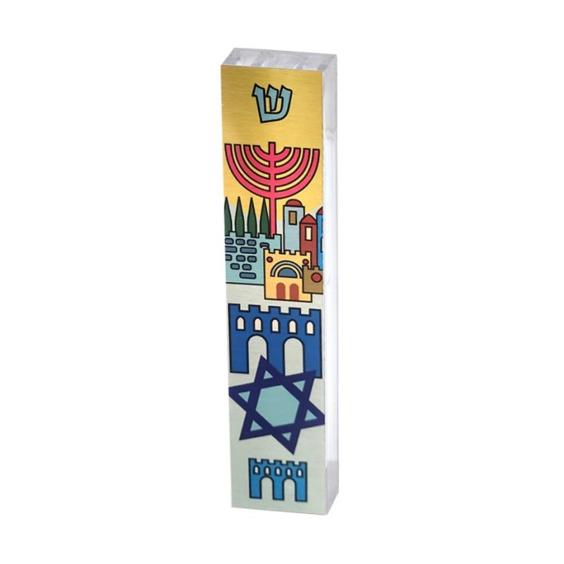 Dorit Judaica Acrylic Mezuzah Case Israel Th... | Modern Mezuzah Cases