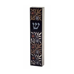 Dorit Judaica Acrylic Mezuzah Case Flowers o... | Modern Mezuzah Cases