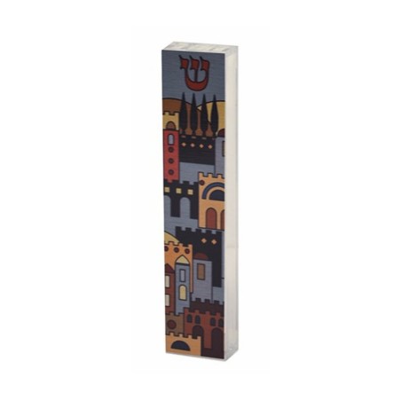 Dorit Judaica Acrylic Mezuzah Case Lively Je... | Modern Mezuzah Cases