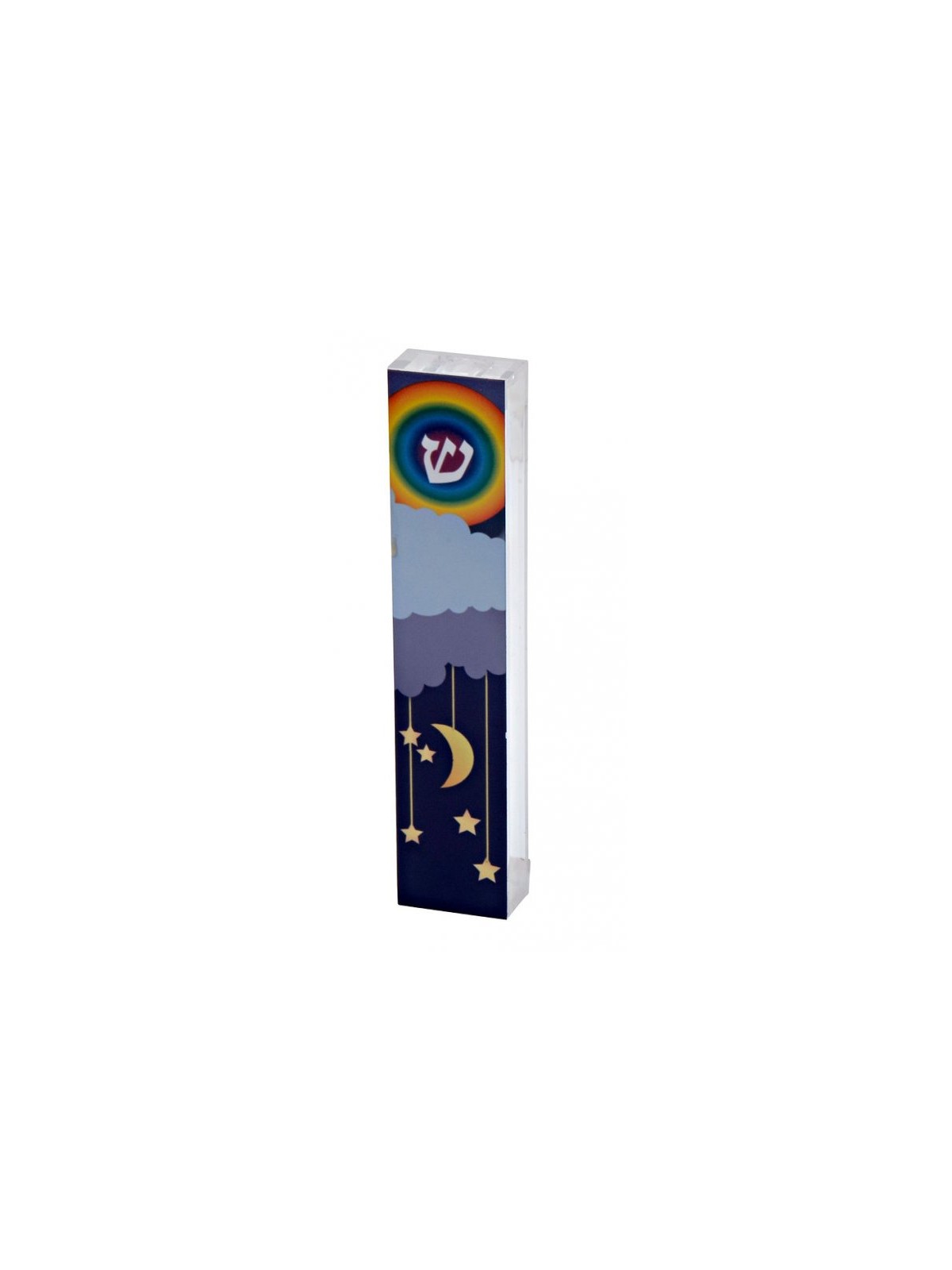 Dorit Judaica Acrylic Mezuzah Case Moon and Star... | Children Mezuzah