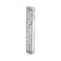 Dorit Judaica Large Lucite Mezuzah Case Leav... | Modern Mezuzah Cases