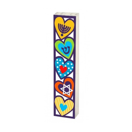 Dorit Judaica Acrylic Mezuzah Case Colorful ... | Modern Mezuzah Cases