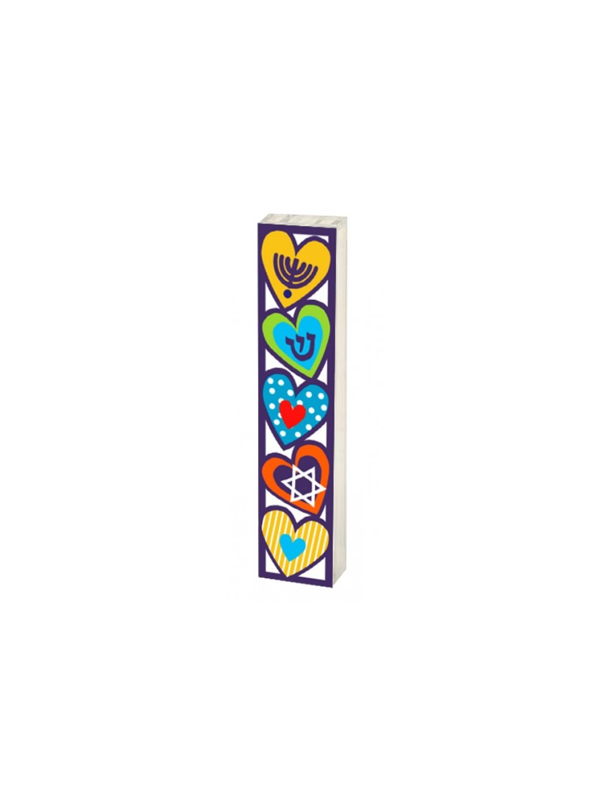 Dorit Judaica Acrylic Mezuzah Case Colorful ... | Modern Mezuzah Cases