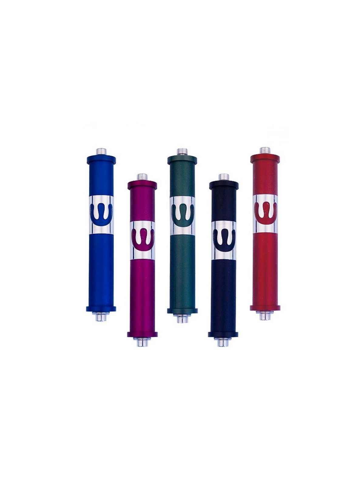 Agayof Cylinder Mezuzah Case with Curving Sh... | Modern Mezuzah Cases