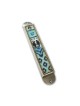 Iris Design Handcrafted Pewter Enamel Beaded... | Modern Mezuzah Cases