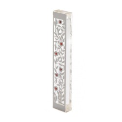 Dorit Judaica Large Lucite Mezuzah Case Pome... | Modern Mezuzah Cases