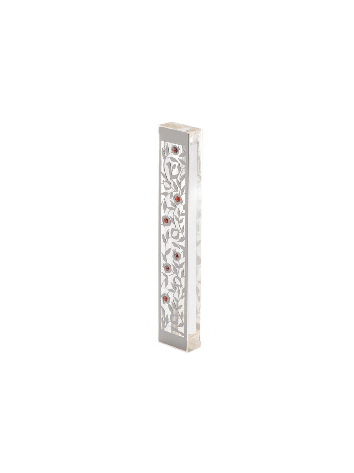 Dorit Judaica Large Lucite Mezuzah Case Pome... | Modern Mezuzah Cases