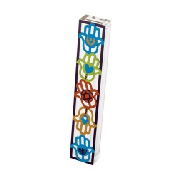 Dorit Judaica Acrylic Mezuzah Case with Colo... | Modern Mezuzah Cases