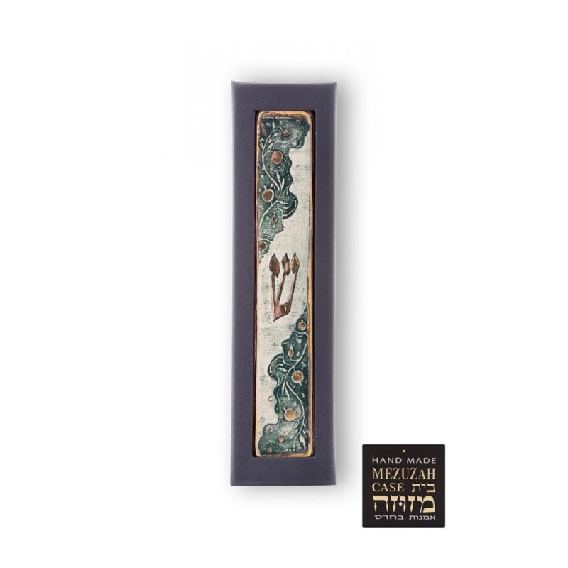 Art in Clay Handmade Ceramic Mezuzah Case Po... | Modern Mezuzah Cases