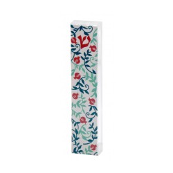 Dorit Judaica Lucite Mezuzah Case Leafy Pome... | Modern Mezuzah Cases