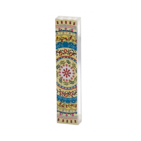 Dorit Judaica Lucite Mezuzah Case Mandala an... | Modern Mezuzah Cases
