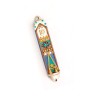 White and Turquoise Oriental Mezuzah Case | Mezuzah by Esther Shahaf