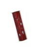 Shraga Landesman Angular Shiny Ruby Red Alum... | Modern Mezuzah Cases