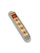 Iris Design Handmade Pewter Enamel Beaded Me... | Modern Mezuzah Cases