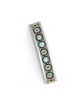 Curved Pewter Mezuzah in Brown and Blue ... | Mezuzah by Esther Shahaf