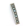 Curved Pewter Mezuzah in Brown and Blue ... | Mezuzah by Esther Shahaf