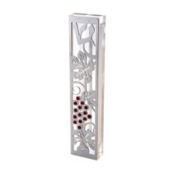 Dorit Judaica Laser Cut Steel Mezuzah Case G... | Modern Mezuzah Cases