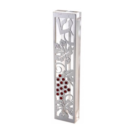 Dorit Judaica Laser Cut Steel Mezuzah Case G... | Modern Mezuzah Cases