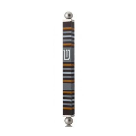 Dorit Judaica Square Tube Mezuzah Case with ... | Modern Mezuzah Cases