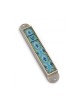 Iris Design Handcrafted Pewter Enamel Beaded... | Modern Mezuzah Cases