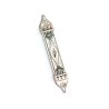 Wood Pewter Mezuzah White and Silver by ... | Mezuzah by Esther Shahaf