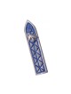 Shraga Landesman Blue Shin Dove and Criss Cr... | Modern Mezuzah Cases